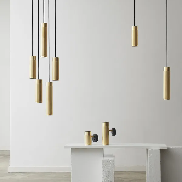 Cartridge Pendant Long Brass