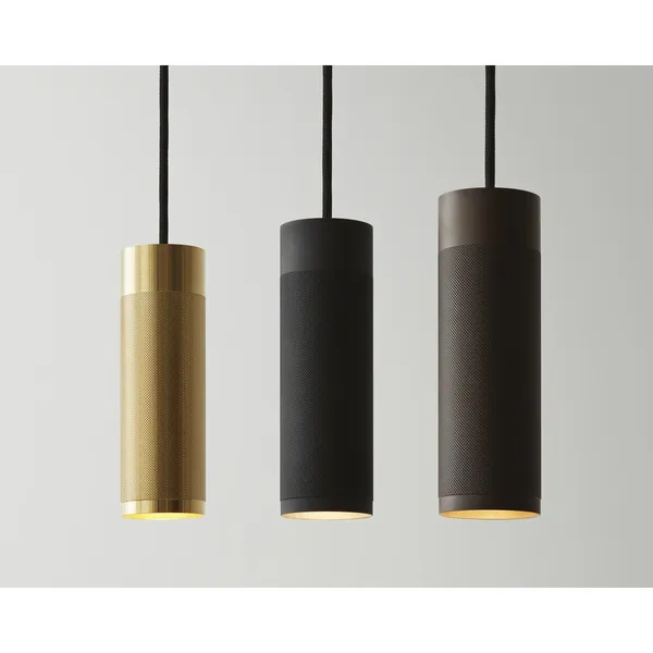 Cartridge Pendant Long Burnished Brass