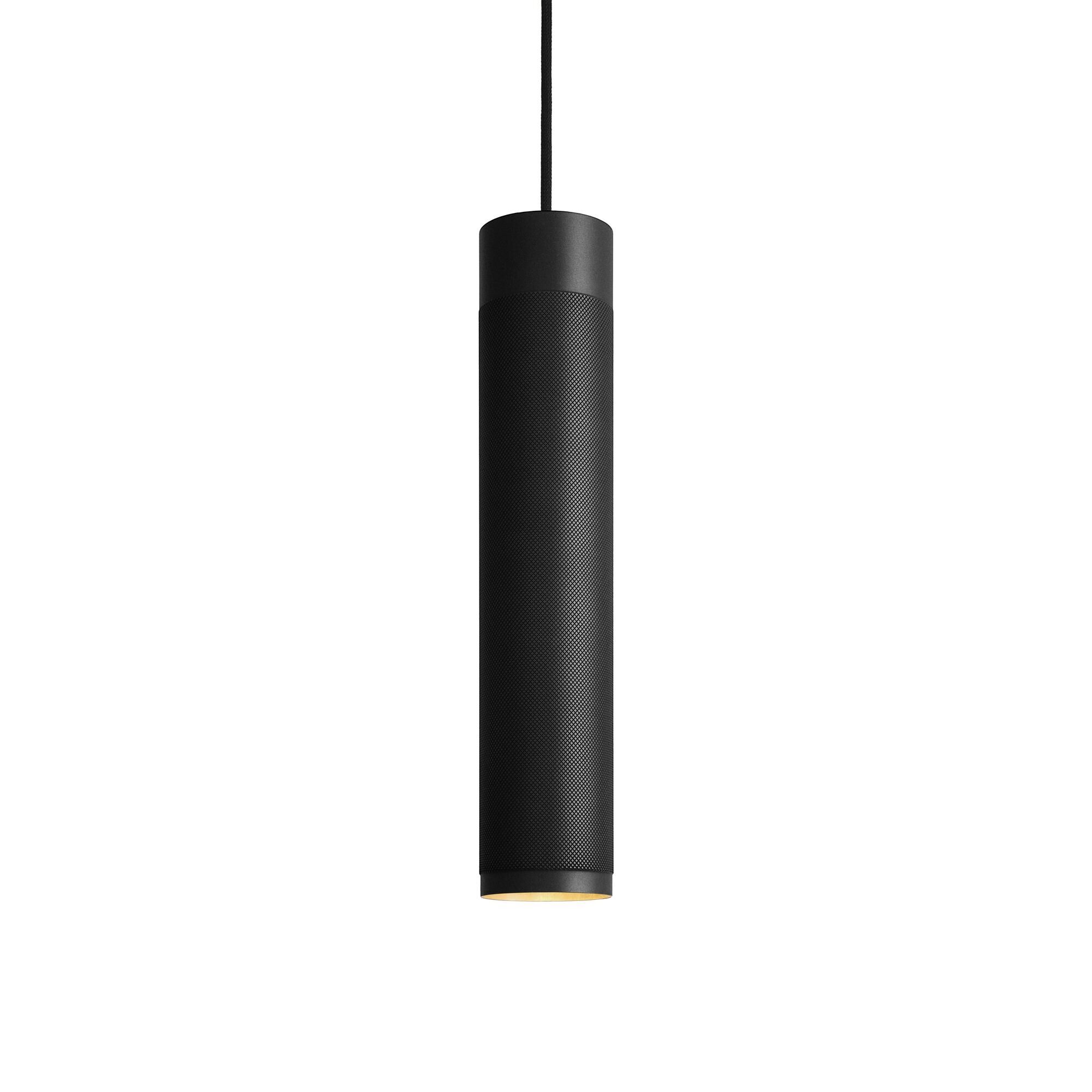 Cartridge Taklampa L&aring;ng Svart Polerad M&auml;ssing