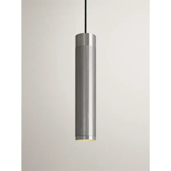 Cartridge Pendant Long Nickel Plated Brass