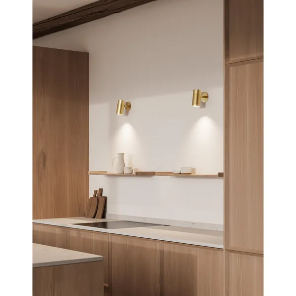 Patronen Wandlampe, Klein, Messing