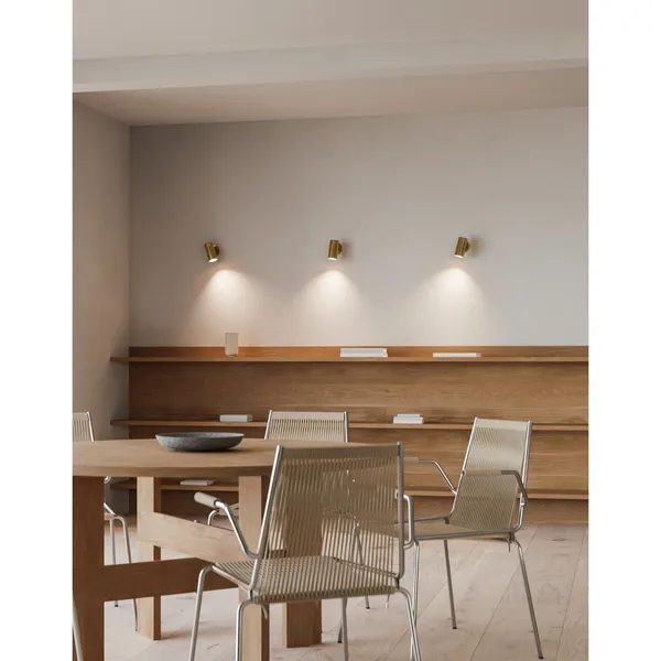 Patrone Wandlamp Klein Vernikkeld Messing