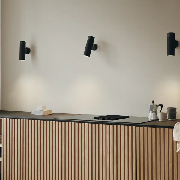 Patrone Wall Lamp Black Burnished Brass/ Brass