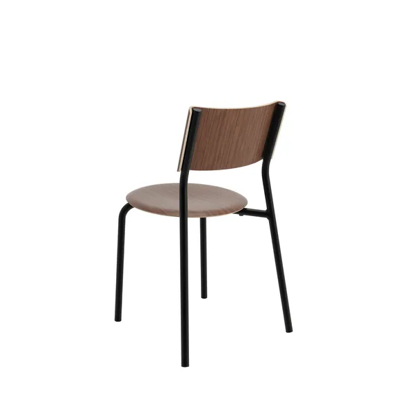SSD Dining Chair Walnut/Graphite Black