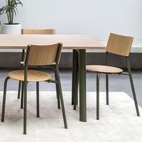 SSD Dining Chair Walnut/Graphite Black