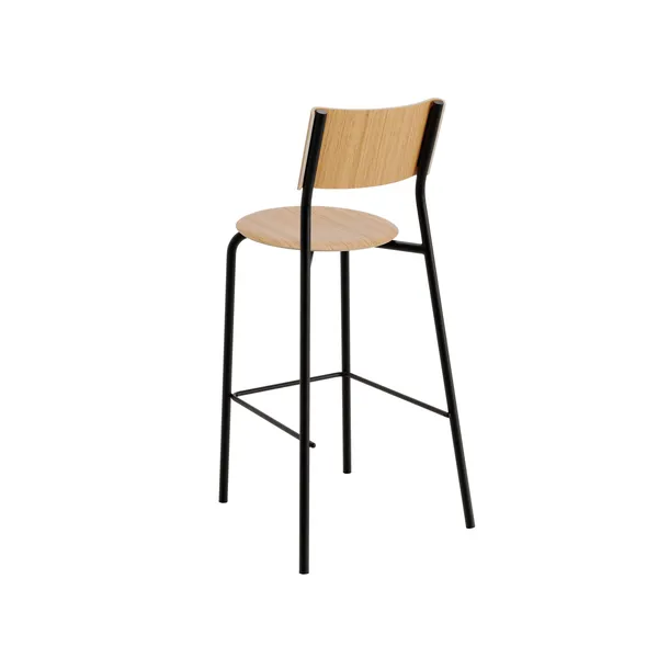 SSD Barstool 75 cm Oak/Graphite Black