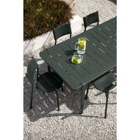 Mesa de Exterior Midi 160 x 80 cm Negro Grafito