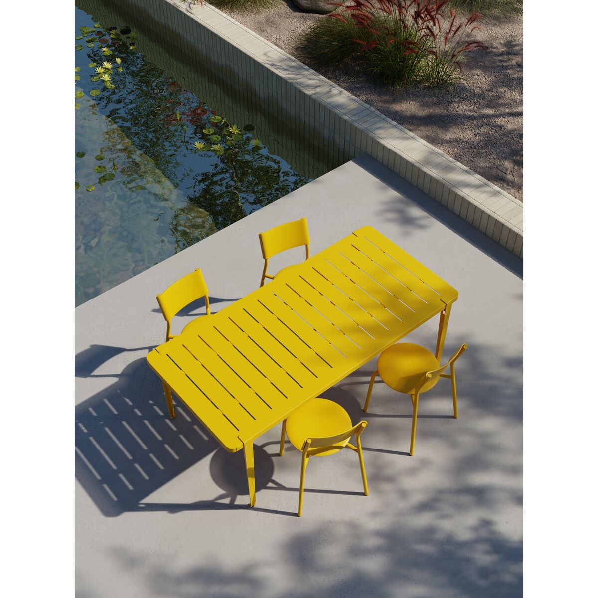 Midi Utebord 160 x 80 cm Solgul