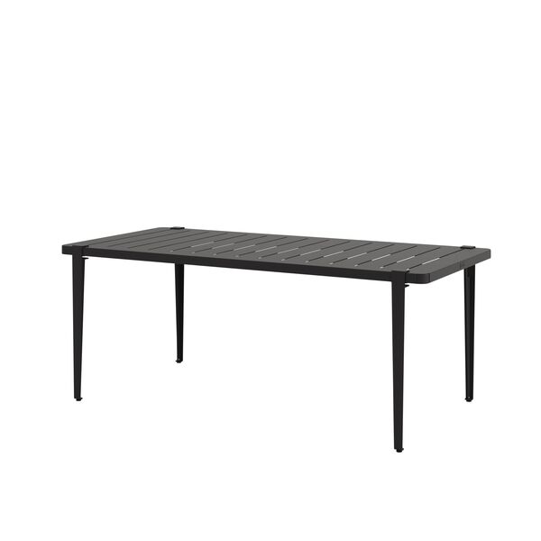 Midi Outdoor Tisch 190 x 90 cm Graphitschwarz