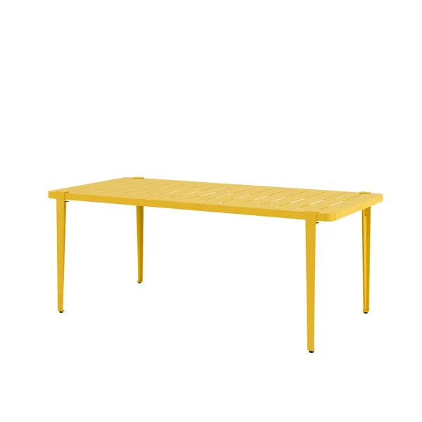 Midi Outdoor Table 190 x 90 cm Sun Yellow