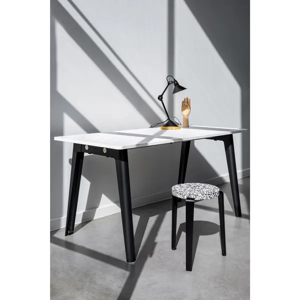 LOU Stool Recycled Plastic White/Graphite Black