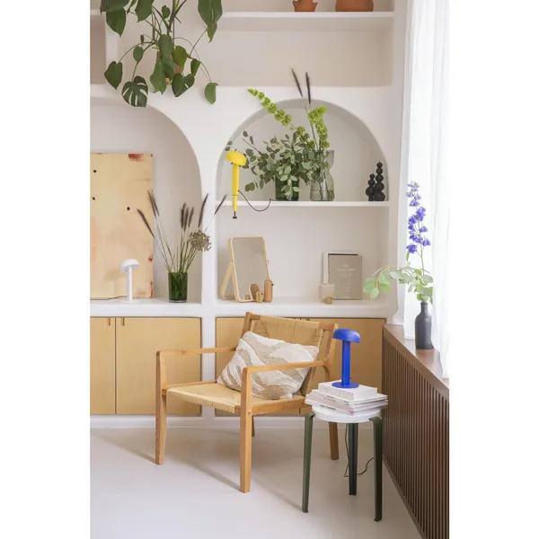 LOU Stool Recycled Plastic White/ Eucalyptus Grey