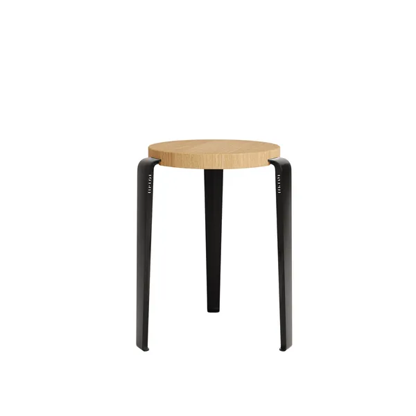 LOU Stool Oak/Graphite Black