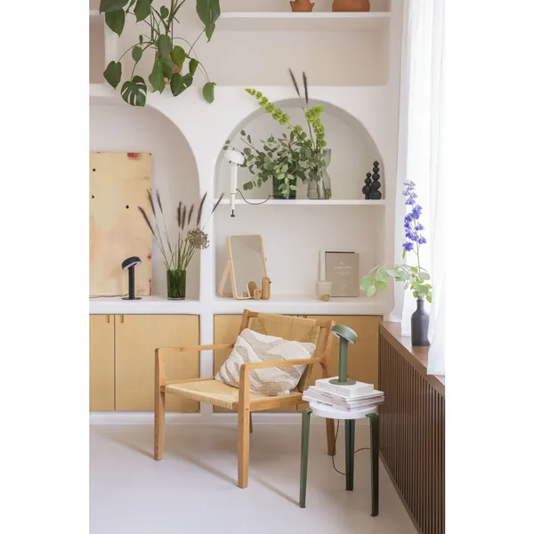 LOU Stool Oak/Graphite Black