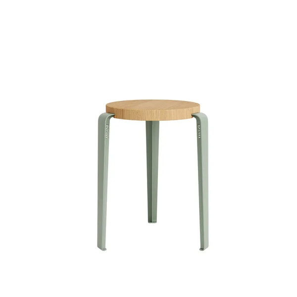 LOU Stool Oak/Eucalyptus Grey
