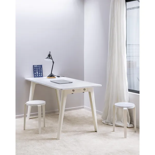 LOU Stool Oak/Eucalyptus Grey