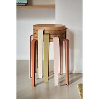 x Heju Lou Hocker Eiche/Heather Green