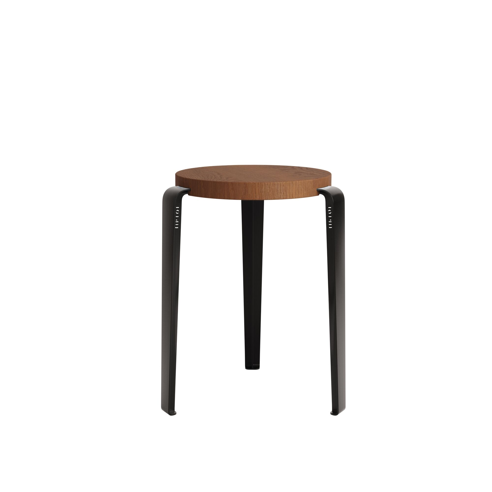 LOU Skammel Farvet Egetr/Graphite Black
