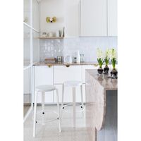 MI LOU Stool Recycled Plastic White/ Eucalyptus Grey