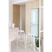MI LOU Stool Recycled Plastic White/ Eucalyptus Grey