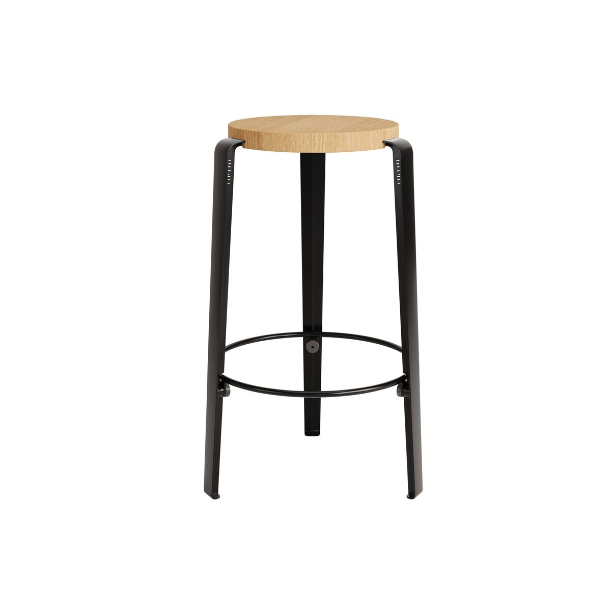 MI LOU Skammel Egetræ/Graphite Black