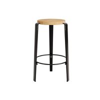 MI LOU Skammel Egetræ/Graphite Black