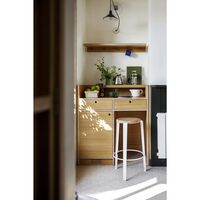 BIG LOU Stool Recycled Plastic White/ Eucalyptus Grey