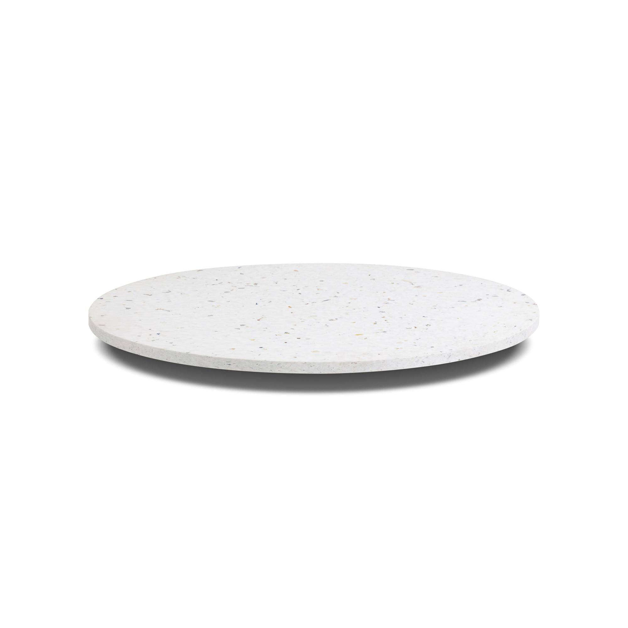 Bordplade 80cm Genanvendt Plastik Hvid