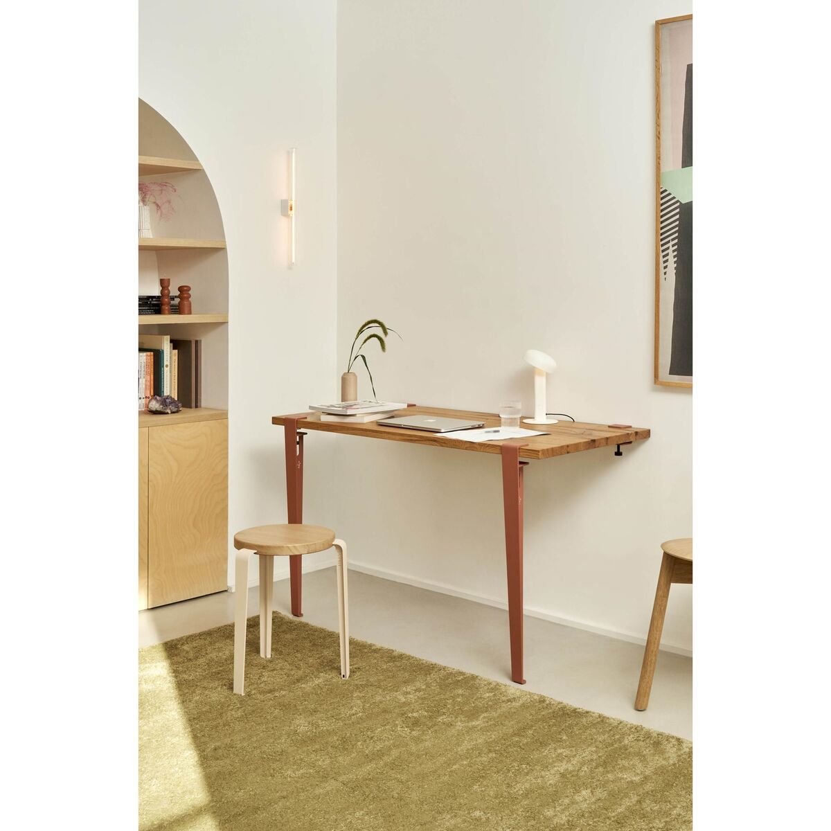 x Heju Muurbeugel Tbv Wandtafel/plank Sparren Beige