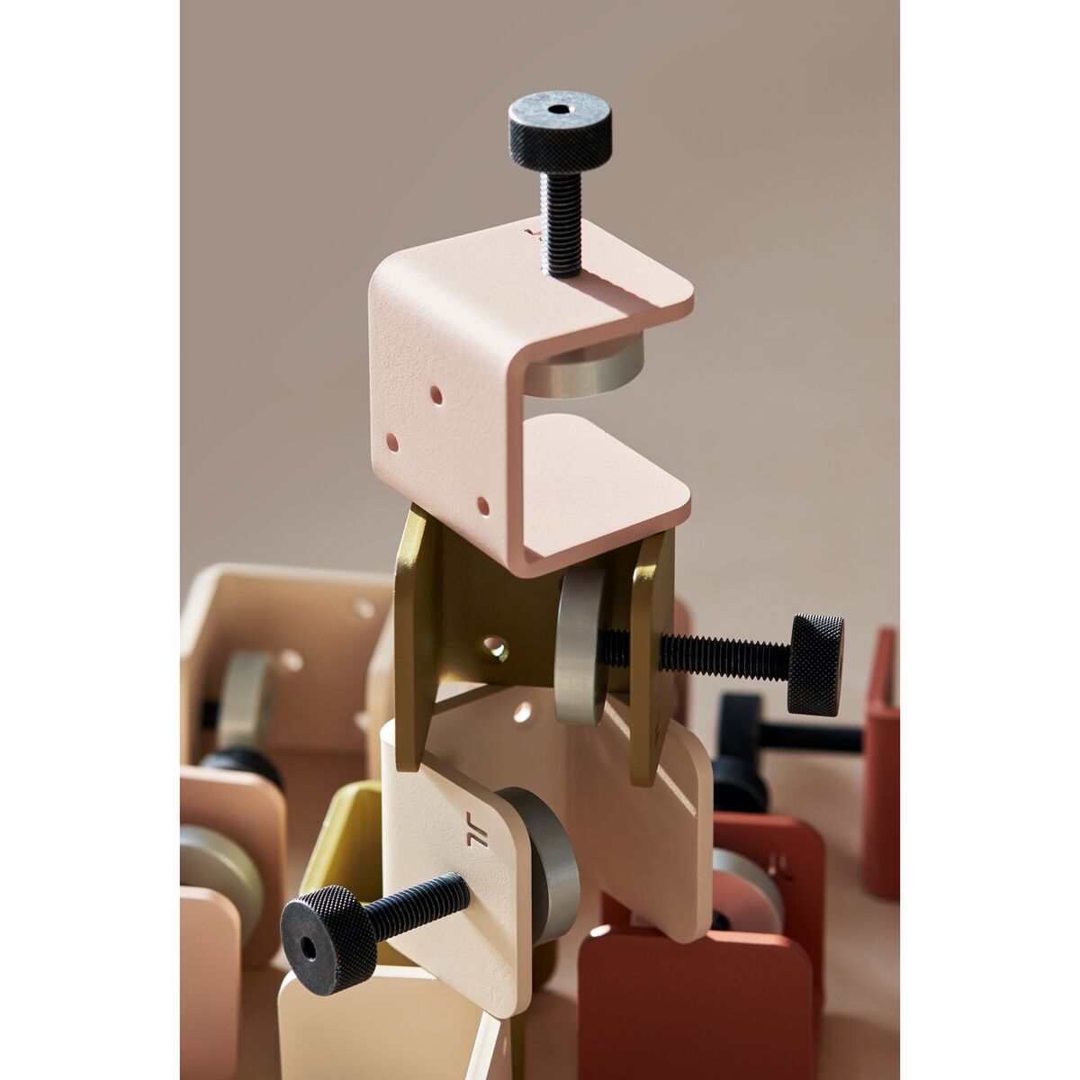 x Heju Wall Bracket For Wall Table/Shelf Cinnamon Brown