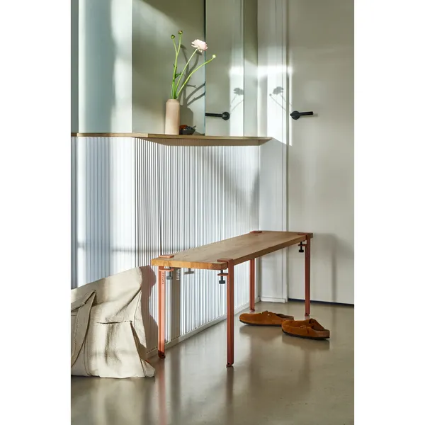 x Heju Legs For Coffee Table/Bench 43 cm Cinnamon Brown