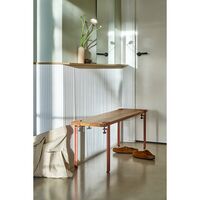 x Heju Legs For Coffee Table/Bench 43 cm Cinnamon Brown