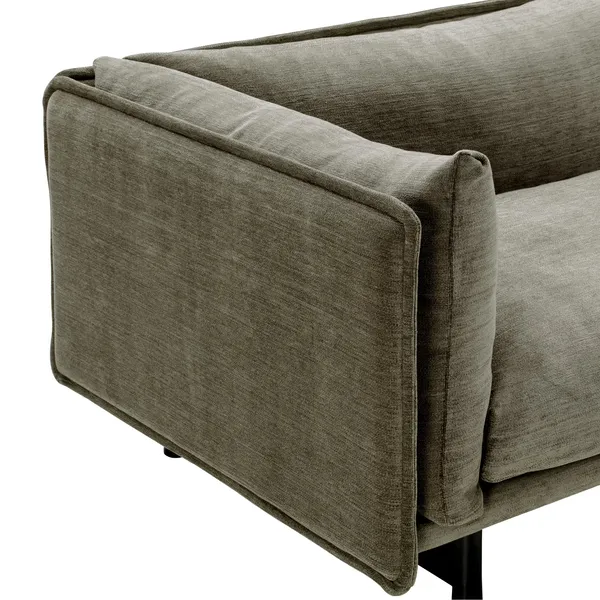 Kite Modulsofa 09 2,5-seater Roco 08/Sort Bejdset Egetræ