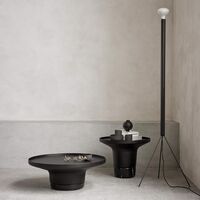 Poller Coffee Table Ø80 Black/ Black Marble
