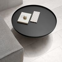 Poller Coffee Table Ø80 Black/ Black Marble