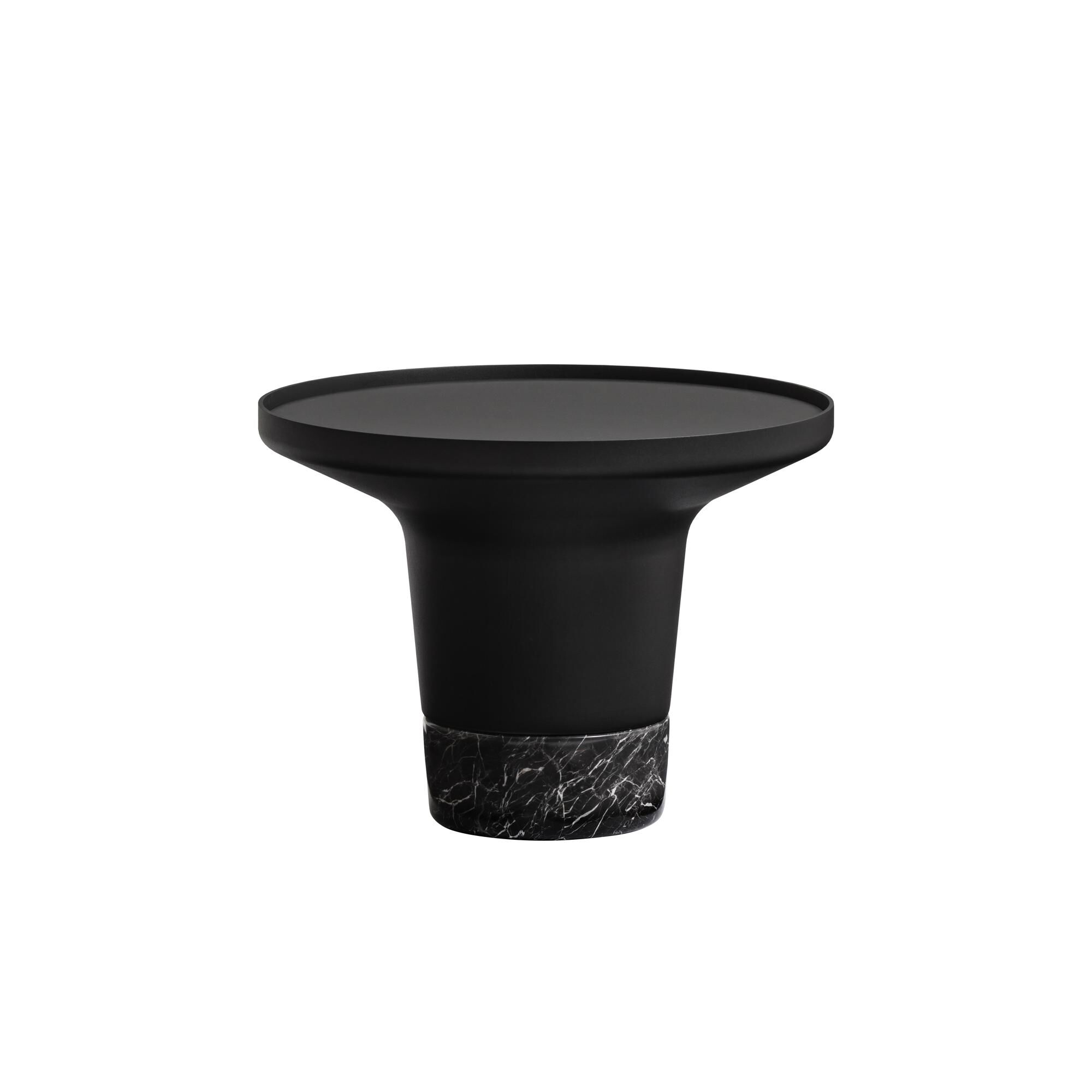 Poller Sofabord 60 Sort/ Sort Marmor