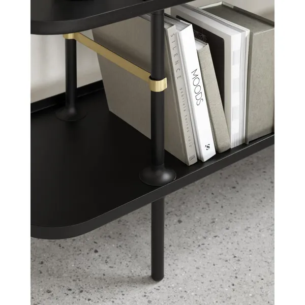 Slice Bookcase Medium High Black