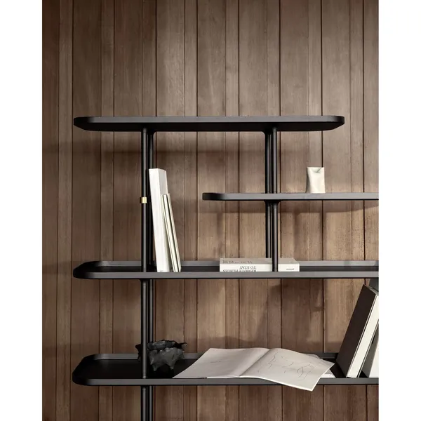 Slice Bookcase Medium High Black