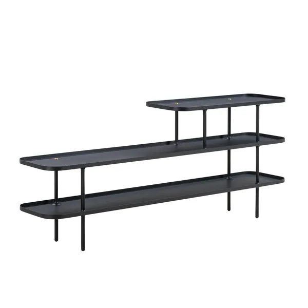 Slice Bookcase Medium Long Black