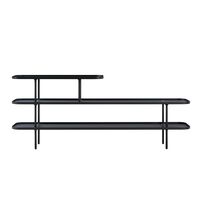 Slice Bookcase Medium Long Black