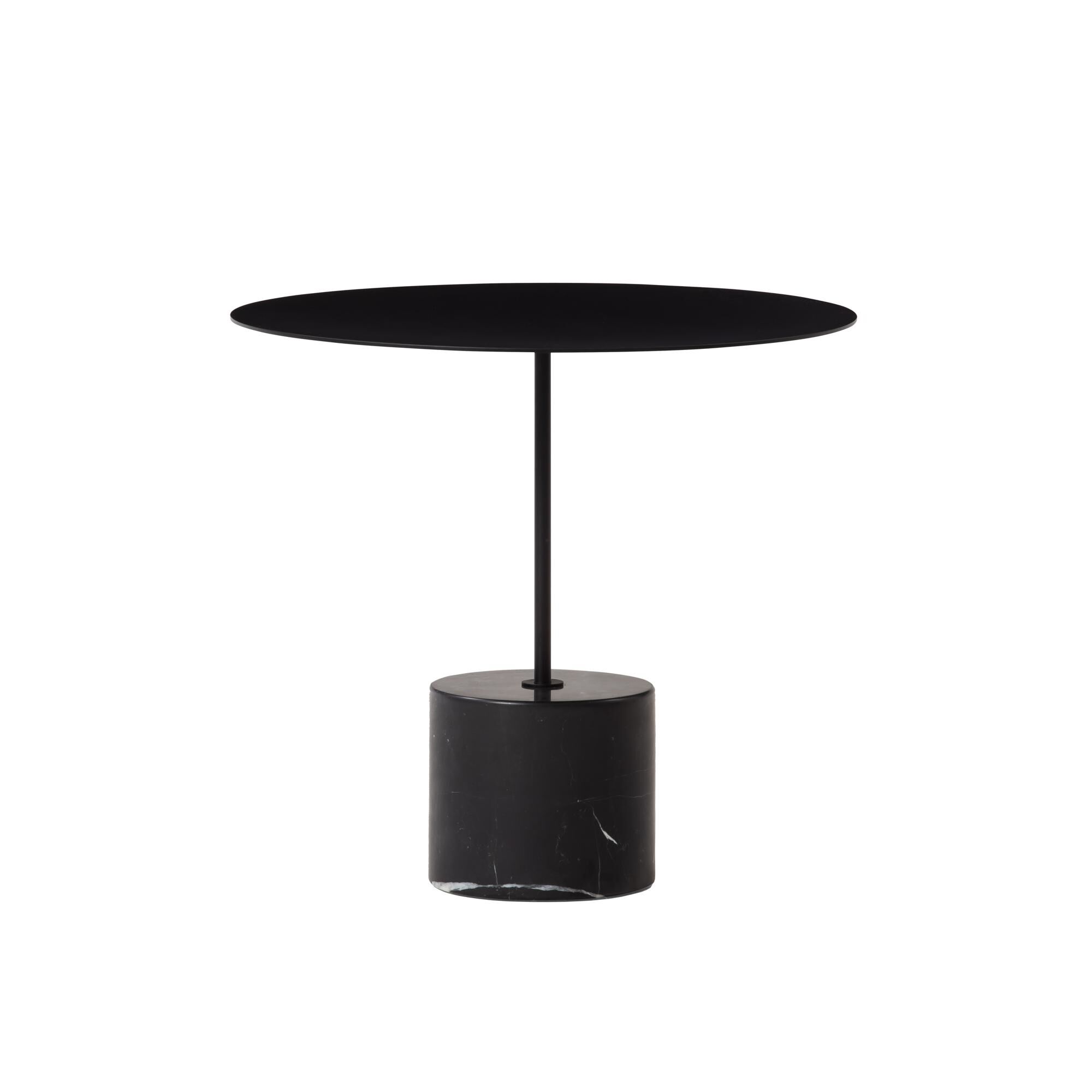 Calibre Sidebord Lavt Sort/Sort Marmor