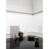 Arc Coffee Table Small Brown