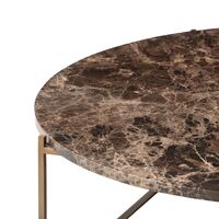 Circle Coffee Table Ø100 Emperador Marble