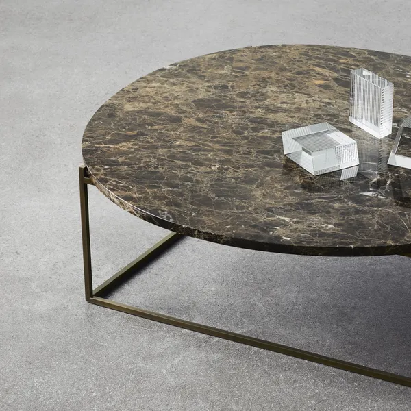Circle Coffee Table Ø100 Emperador Marble