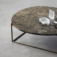 Circle Coffee Table Ø100 Emperador Marble