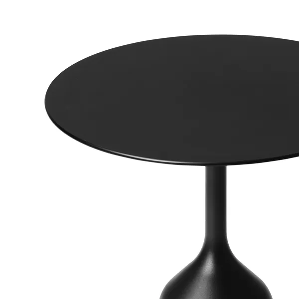 Coin Side Table High Black Laminate