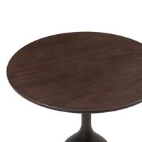 Coin Side Table Ø45 High Dark Brown Oak