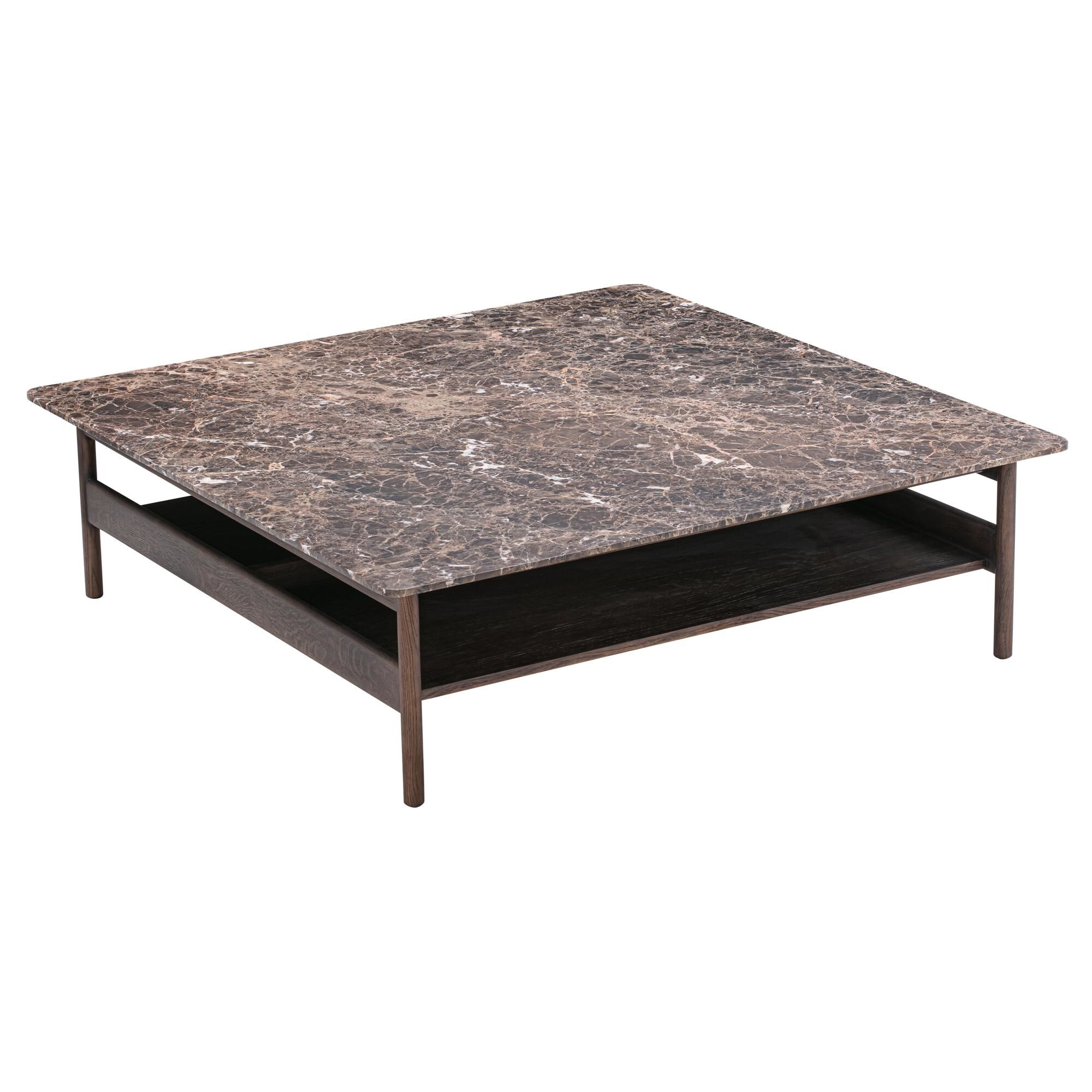 Collect Sofabord 120x120 Emperador Marmor /Mrkebrun Egetr