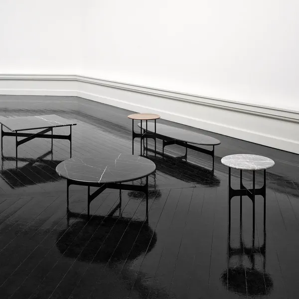 Mesa de Centro Floema Ø85 Negro