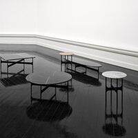 Mesa de Centro Floema Ø85 Negro